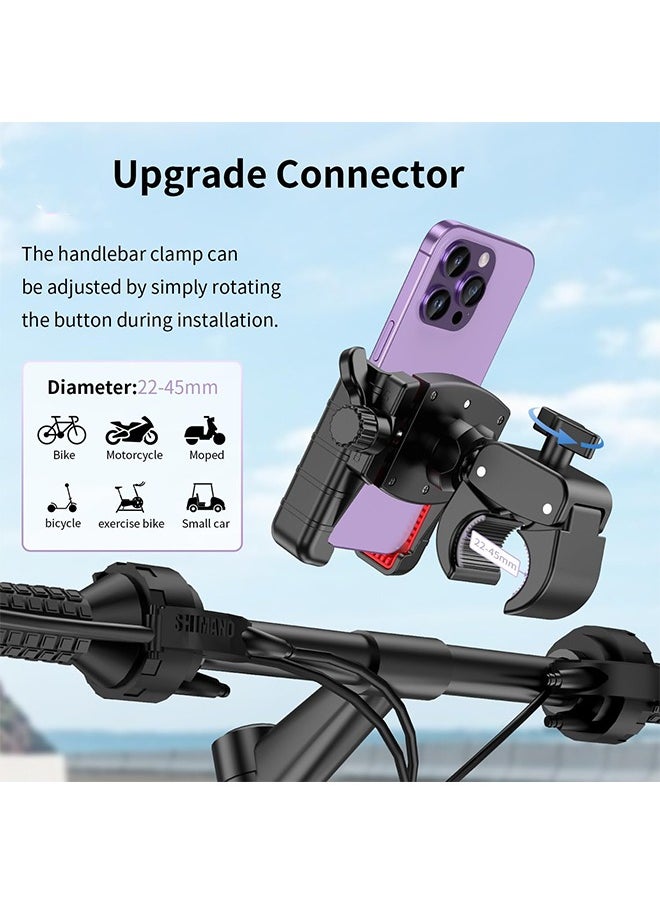 Lemon - Bike Phone Mount Holder, Motorcycle Phone Mount for Electric Scooter, Mountain, Dirt Bike and Motorcycle - 360° Rotate Suitable for iPhone & Android Smartphones from 4.5-7.0 inches - Image 1