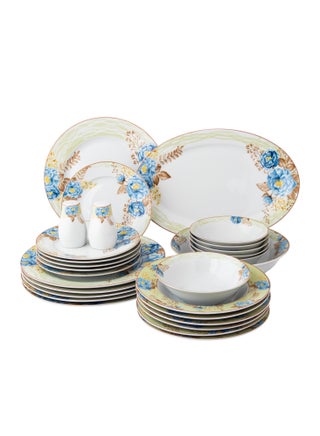 Porcelain dining set, 28 pieces, floral print, suitable for 6 people - pzsku/ZF788B7A4A68624518DEFZ/45/_/1715511289/ce0d904a-5385-4c9e-ae99-dd01c9455273