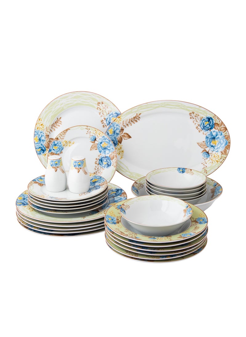 Dania Porcelain dining set, 28 pieces, floral print, suitable for 6 people  - Image 1