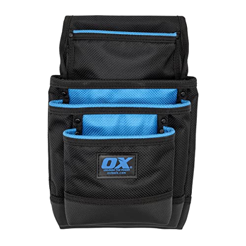 OX Tools Dynamic 4 Pocket UV Resistant Nylon Work Pouch - Water Resistant Ballistic Nylon Pouch for Tool Belt - Tool Bag for Carpenters, Drywallers, Electrician - Fits 2" & 3" Belts – OX-P266205 - Image 5
