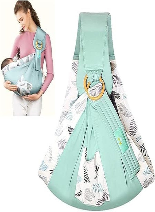 Meneflix Hands-Free Baby Carrier Sling with Ring - Breathable Cotton Wrap for Newborns and Toddlers - Adjustable, Comfortable & Supportive - Ideal for Moms & Dads - Image 1