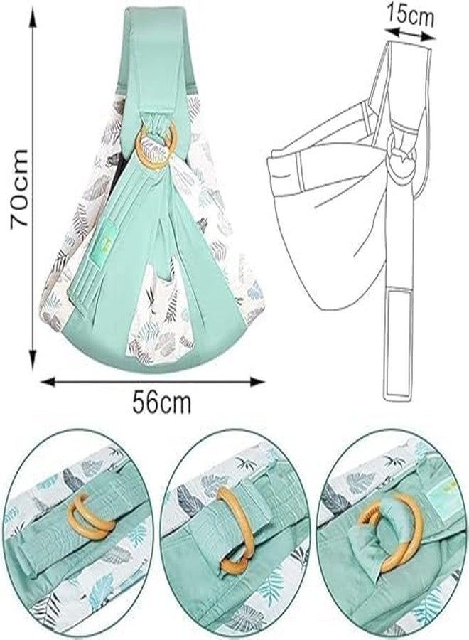 Meneflix Hands-Free Baby Carrier Sling with Ring - Breathable Cotton Wrap for Newborns and Toddlers - Adjustable, Comfortable & Supportive - Ideal for Moms & Dads - Image 3