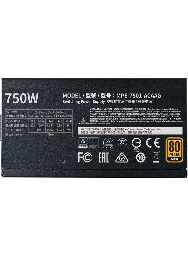 COOLER MASTER MWE GOLD 750 - V2 FULL MODULAR 750W - 80 PLUS Gold Certified COOLER MASTER - Image 5