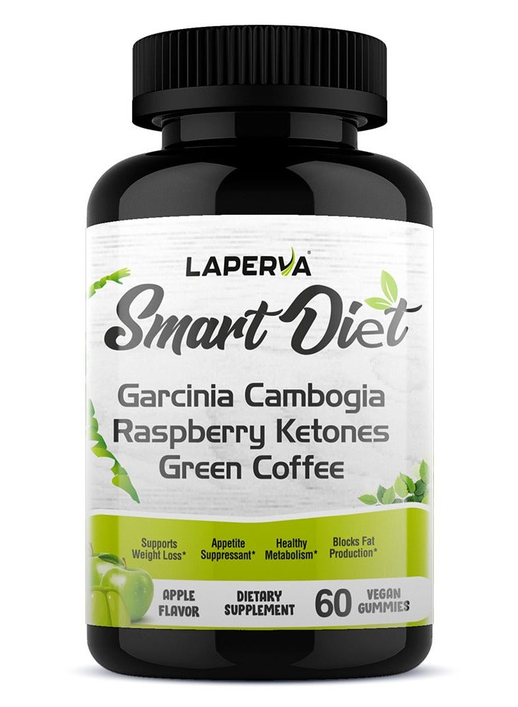 Laperva حمية ذكية، تفاح، 60 جيلاتي نباتية