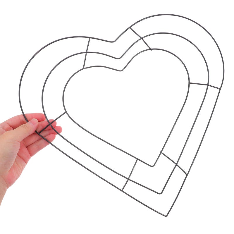 DIY Heart Shaped Garland Accessories, Rustic Wire Frame Ideal for Floral Arrangements - Image 5
