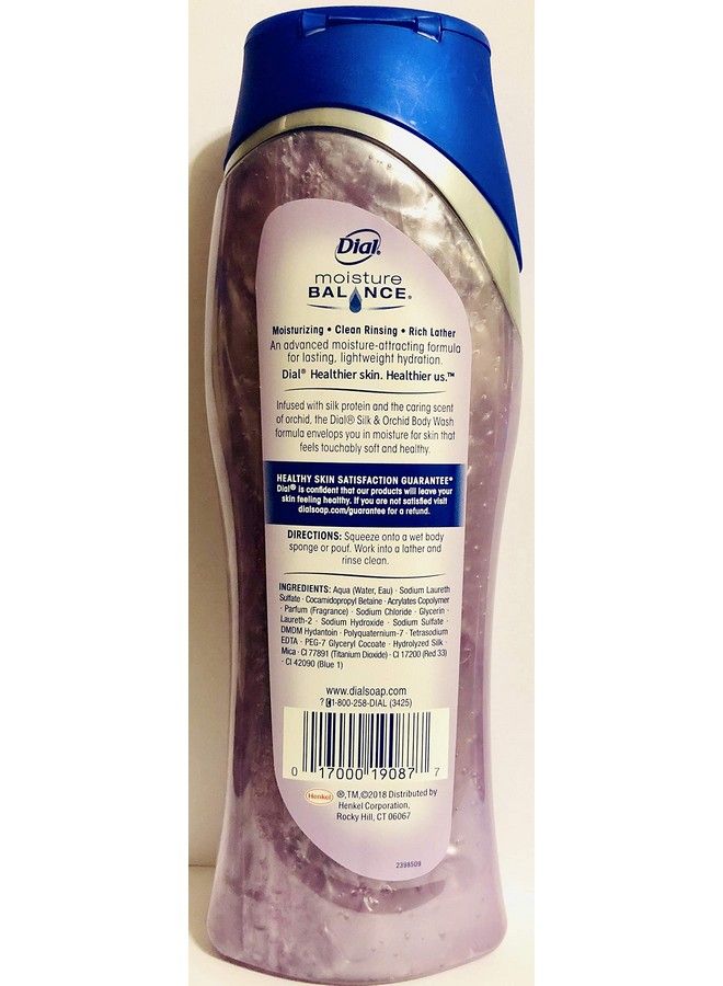 Dial Moisturizing Body Wash Silk & Orchid Net Wt. 16 Fl Oz (473 Ml) Per Bottle One (1) Bottle - Image 3