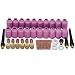RIVERWELD TIG Gas Lens Collets Bodies 45V 10N Series Large Diameter Alumina Nozzle Ceramic Cups 54N14 8 54N15 7 54N16 6 54N17 5 54N18 4 for PTA DB SR WP 17 18 26 TIG Welding Torch 43pcs - Image 2