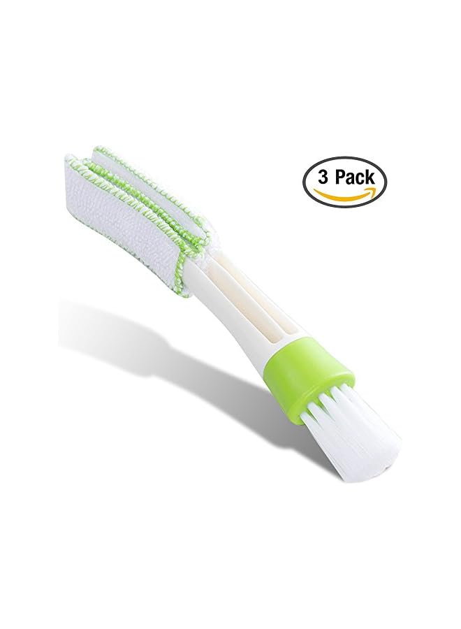 promass Mini Duster for Car Air Vent, Set of 3 Automotive Air Conditioner Cleaner and Brush, Dust Collector Cleaning Cloth Tool for Keyboard Window Leaves Blinds Shutter - Image 2