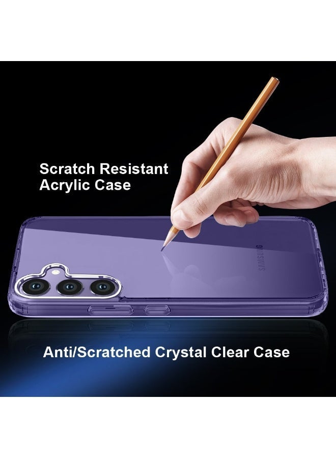 PRIMEEIGHT Crystal Clear Samsung S25 Case 6.2 Inch Anti Yellow Shockproof Curved Edges And HD Clear Anti Scratch S25 - Image 5