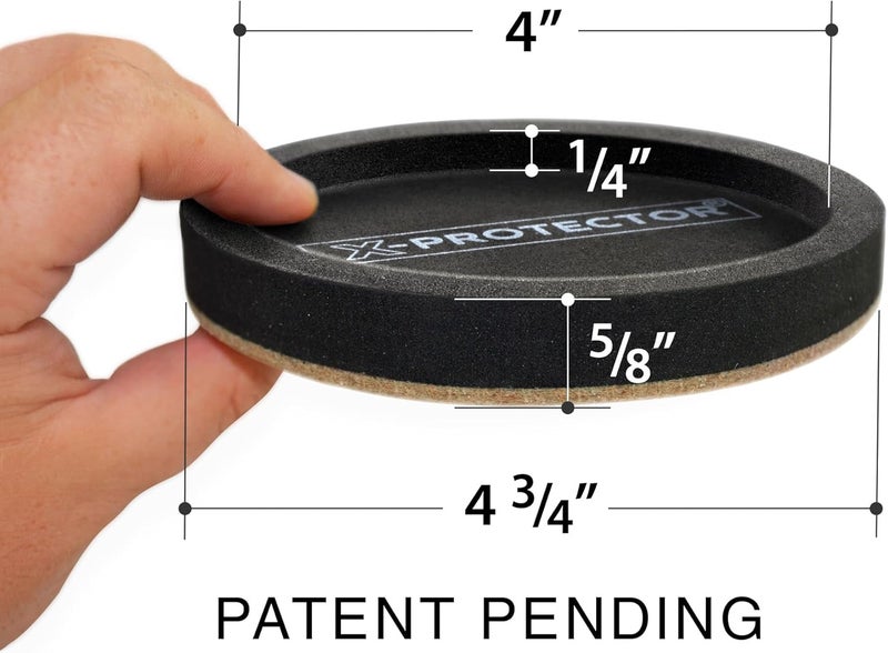 X-Protector Felt Furniture Sliders for Hardwood Floors 8 PCS 4 3/4” - Furniture Slider with Unique Design - Heavy-Duty Furniture Movers for Hard Surfaces - Felt Sliders - Move Your Furniture Easily! - Image 4