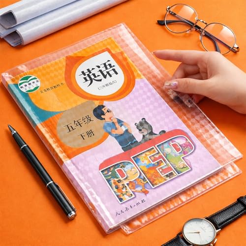 Tusmad Self-Adhesive Book Cover Film [30 Pcs- 3 Different Sizes - 10 Each] Transparent Paper Sticker Book Covers Protective Case Book Biding Cover for School Craft & Office Textbooks - Image 1