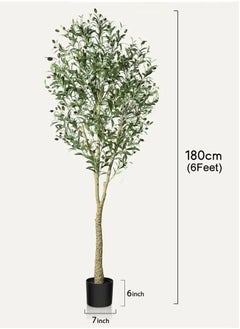 Artificial Olive Tree Plant 6 Feet Fake Topiary Silk Tree, Perfect Faux Plants in Pot for Indoor Outdoor House Home Office Garden Modern Decoration Housewarming - pzsku/ZF7893FE4385C542C256EZ/45/_/1740379896/6f385c28-16d8-4783-8869-ae6e664edc78