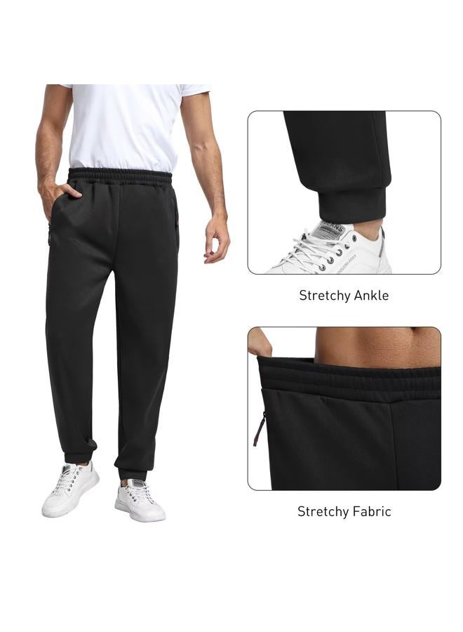 KGKE Men's Sweatpants Athletic Pants with Pockets,Jogger for Men, 5pack-black/Black/Dark Grey/Grey/Navy, S - Image 5