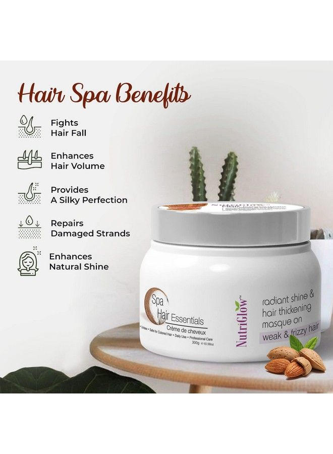 NUTRIGLOW Combo Pack Of 2 Hair Spa Weak & Frizzy (300Gm) And Hair Conditioner (300Ml) For Dandruff;Silky Hair;All Hair Type - Image 5