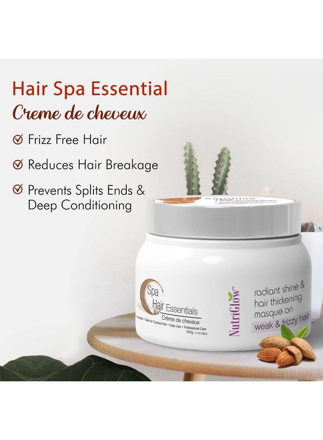 NUTRIGLOW Combo Pack Of 2 Hair Spa Weak & Frizzy (300Gm) And Hair Conditioner (300Ml) For Dandruff;Silky Hair;All Hair Type - Image 4