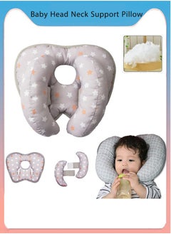 Generic Baby headrest 2 in 1 Baby Head Neck Support Pillow, Adjustable Children Travel Headrest Banana Neck Pillow for Infant, Portable Baby Neck Head Pillow Car Seat Insert Cushion for Car Seat, Stroller, Bouncer  - Image 1