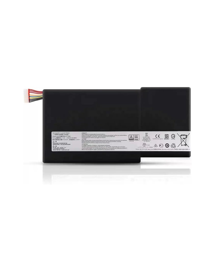 Terabyte REPLACEMENT BTY-M6J BTY-U6J Battery Compatible for MSI GS63 7RD 7RE 8RD 8RE 8RF GS63VR 6RF 7RF 7RE GS73 7RE 8RD 8RE 8RF GS73VR 7RF 7RG 8RE WS63 7RF 7RK 8SK 8SJ 8SL WS63VR 7RL MS-16K4 MS-17B1 MS-16K5 MS-16K2 - Image 1