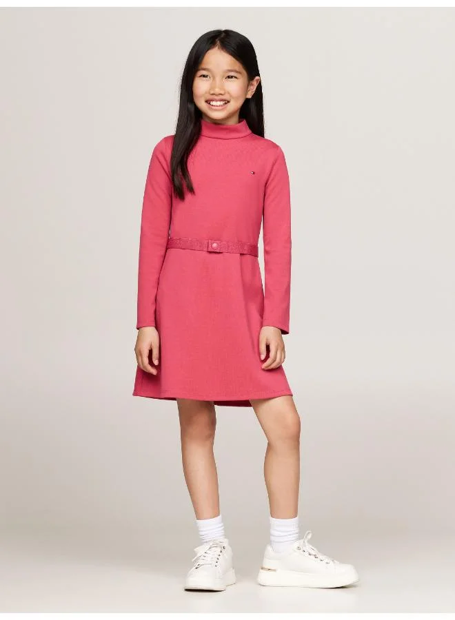 تومي هيلفيغر Belted Knit Dress
