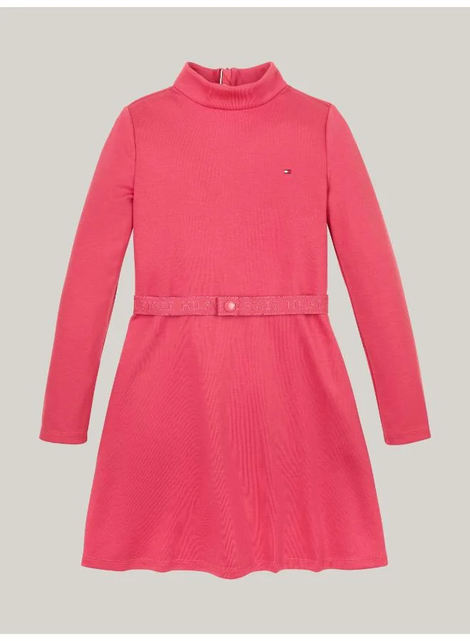 تومي هيلفيغر Belted Knit Dress