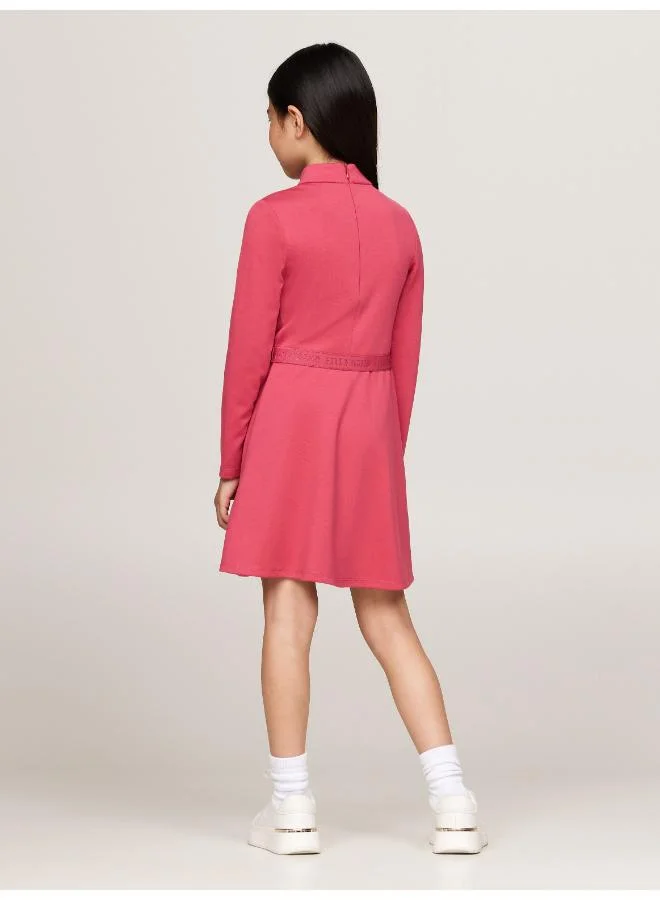تومي هيلفيغر Belted Knit Dress