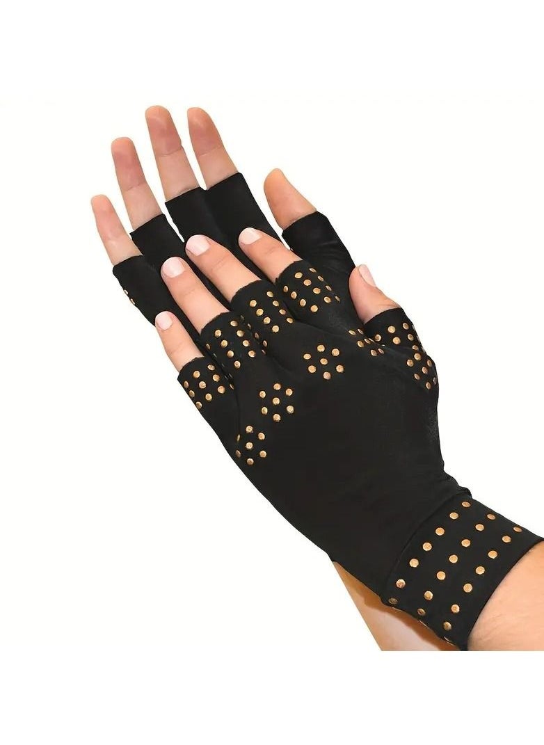 Generic 1pc Magnetic Anti Arthritis Health Compression Therapy Gloves Rheumatoid Hand Pain Relief Hand Wrist Brace Corrector  - Image 1