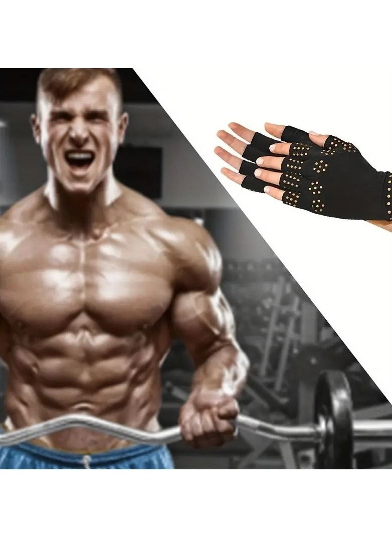 Generic 1pc Magnetic Anti Arthritis Health Compression Therapy Gloves Rheumatoid Hand Pain Relief Hand Wrist Brace Corrector  - Image 3