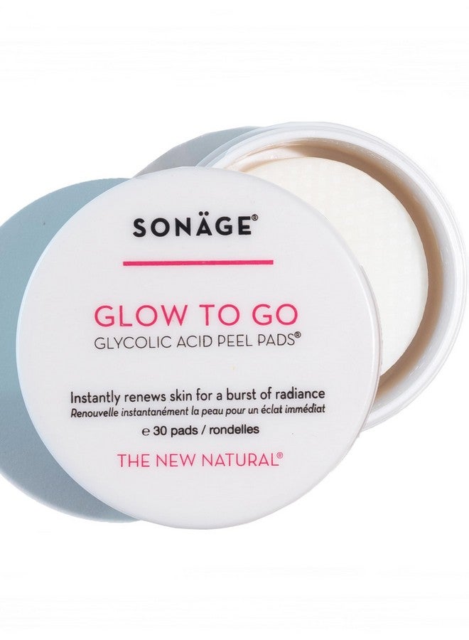 sonage Glow To Go Glycolic Acid Aha Facial Pads Resurfacing And Exfoliating Peel Pads Reduces Appearance Of Wrinkles Pores And Fine Lines Alcoholfree For All Skin Types - Image 1