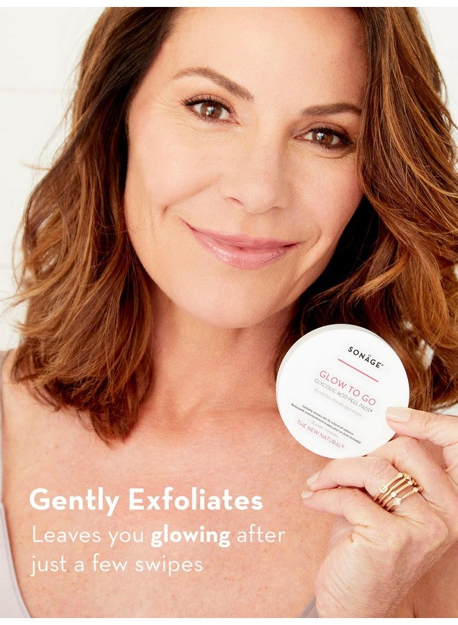 sonage Glow To Go Glycolic Acid Aha Facial Pads Resurfacing And Exfoliating Peel Pads Reduces Appearance Of Wrinkles Pores And Fine Lines Alcoholfree For All Skin Types - Image 4