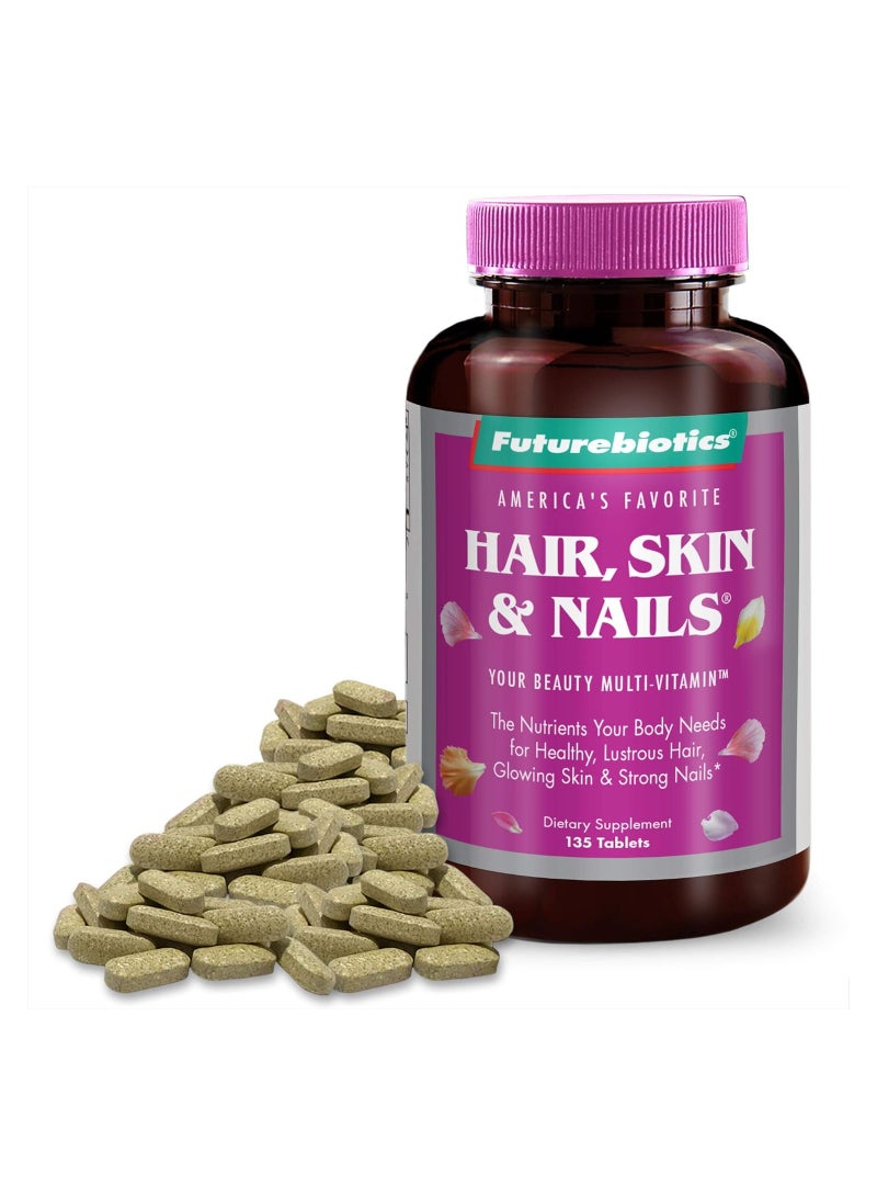 Futurebiotics Hair, Skin, & Nails Beauty Multivitamin, 135 Tablets