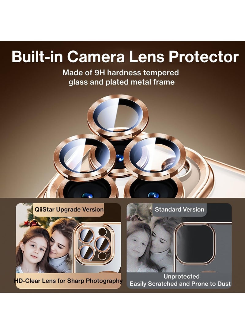 ELTRAZONE حافظة تيتانيوم شفافة لجهاز آيفون 16 بلس – غلاف TPU ناعم لامع معدني مع واقي شاشة وحماية كاملة للكاميرا، متوافق مع MagSafe – أسود - Image 4