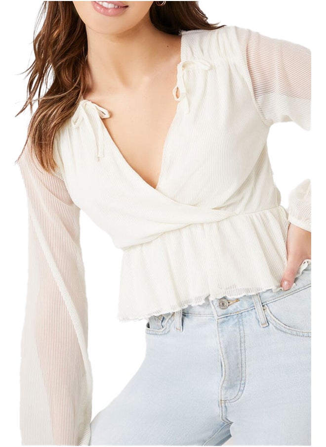 FOREVER 21 Blouse Knit Top  - Image 4