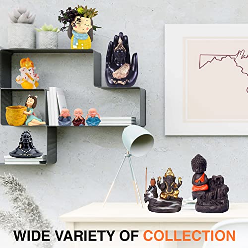 HC VILLA Handicrafts Villa Dancing Ganesh Idol | Dholak Ganpati Bappa Murti | Vighnaharta Vinayaka Showpiece for Car Dashboard, Home & Office Décor | Gajanan Statue for Pooja & Gifting (Standard, Polyresin) - Image 5