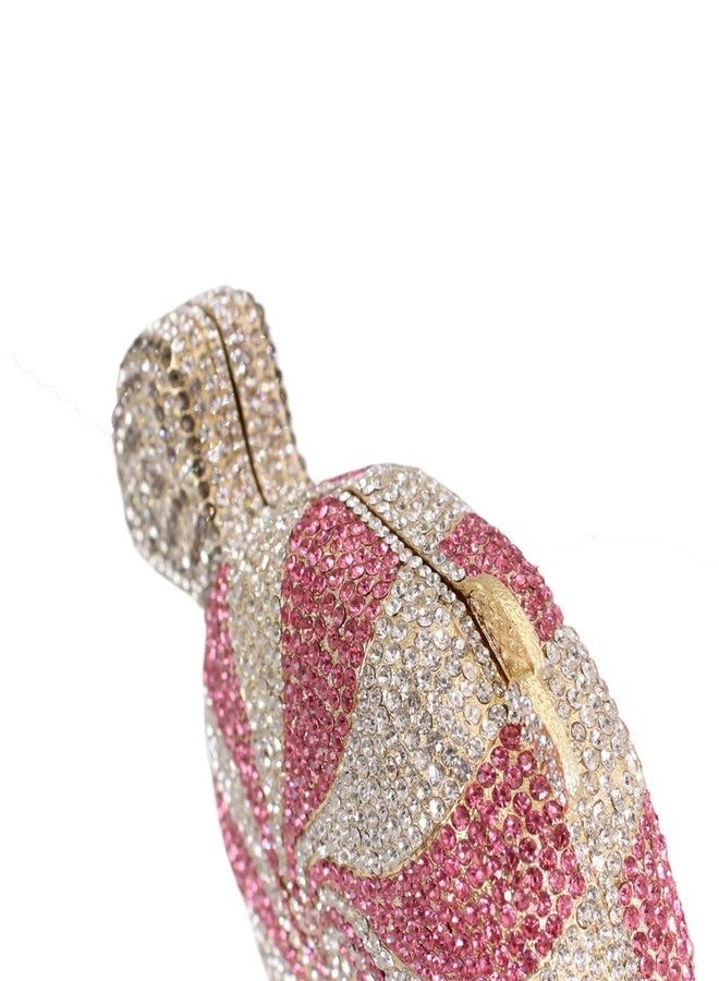DEBIMY Candy Shape Clutch Purse Shining Crystal Evening Bags Luxury Rhinestone Handbags for Prom Cocktail Party Pink - Image 5