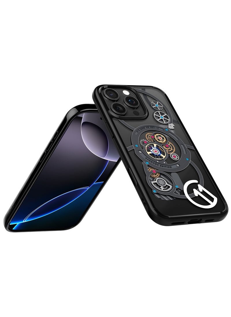 Ultra Hybrid T MagFit for iPhone 16 PRO Case Cover [Camera Control Button Cover] with MagSafe [3D Spatial Effect with Hexa-Layer Print] - C11 Chronos