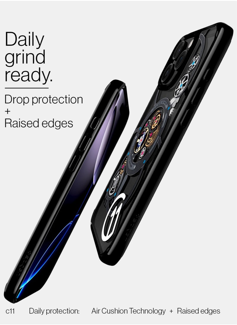 Ultra Hybrid T MagFit for iPhone 16 PRO Case Cover [Camera Control Button Cover] with MagSafe [3D Spatial Effect with Hexa-Layer Print] - C11 Chronos