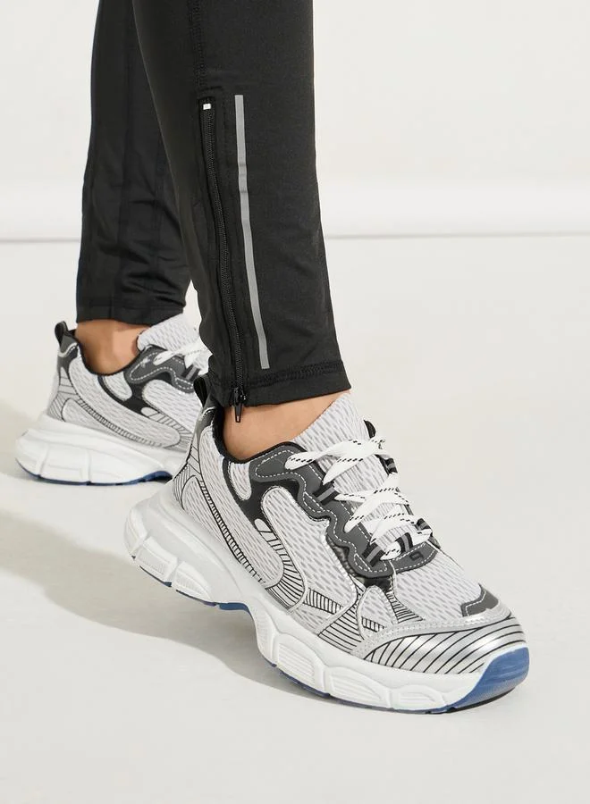 Styli Reflective Ankle Zip Detail Side Pocket Leggings