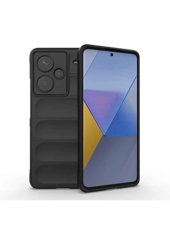 Case For Xiaomi Redmi Note 13 Pro Plus 5G  , - Shockproof Brushed Protection Cover - Heavy Duty Case With Ultra Protection For Camera Slip-Resistant - Black - Image 1