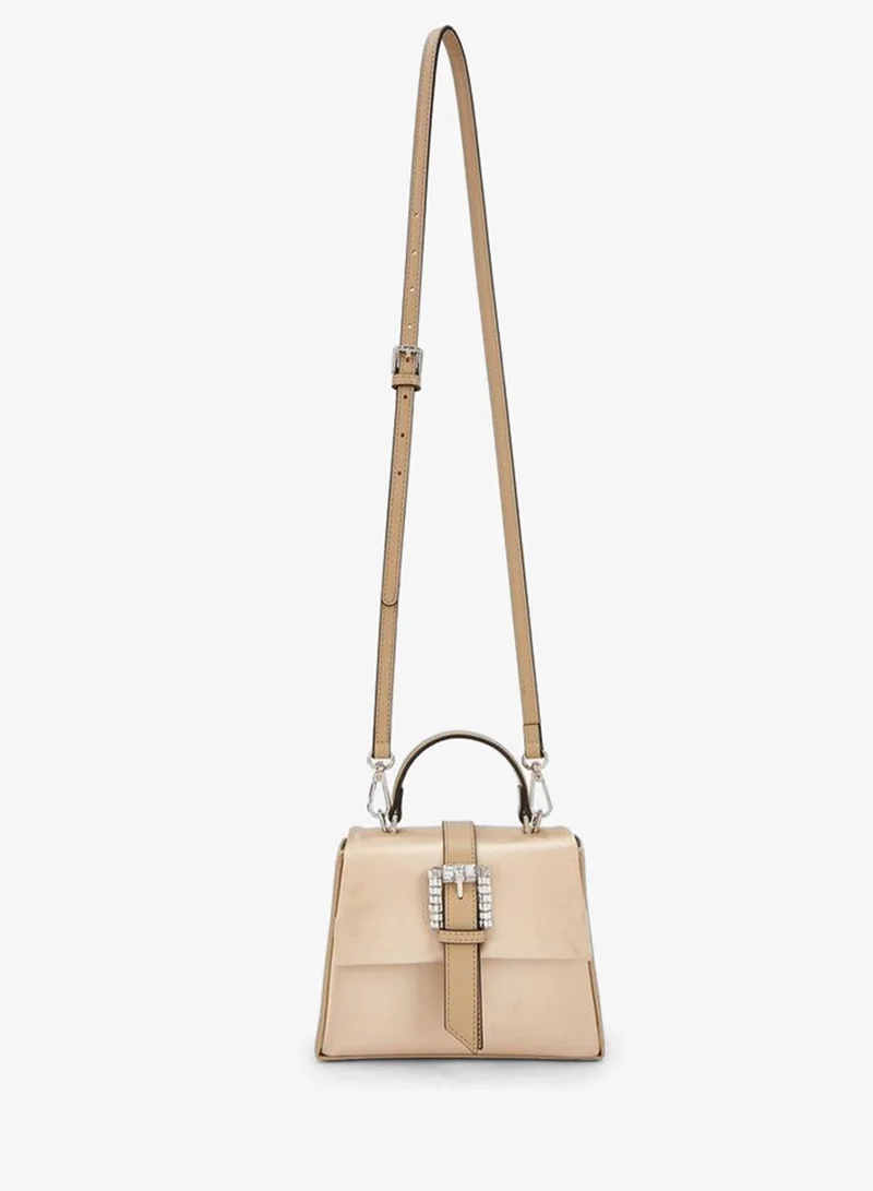 Celeste ROSE GOLD Solid Crossbody Bag With Detachable Strap for Women | Best Price UAE