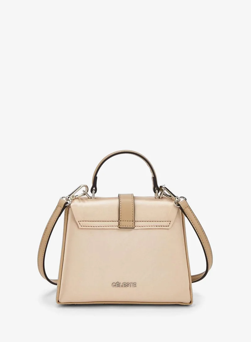 Celeste ROSE GOLD Solid Crossbody Bag With Detachable Strap for Women | Best Price UAE