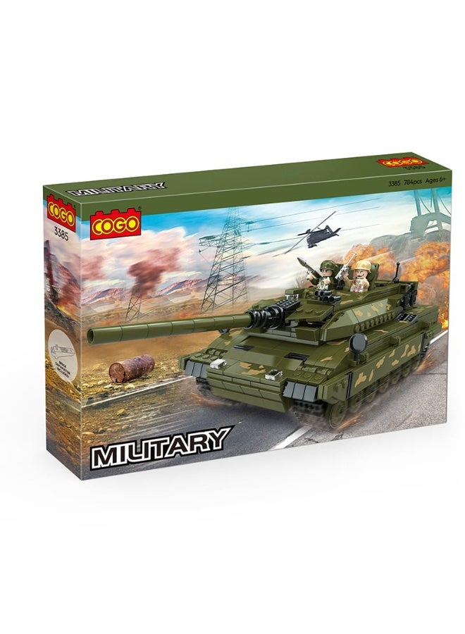 كوجو مجموعة بناء علي شكل دبابة  – 784 قطعة - Image 1