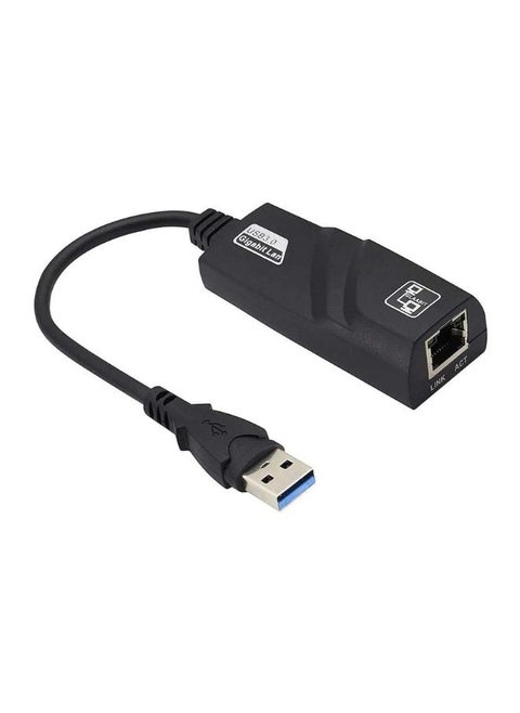 Gigabit USB 3.0 to Ethernet Adapter Driver Free LAN Adapter Compatible with MacBook PC Chromebook etc