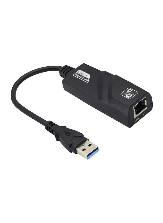XLT Gigabit USB 3.0 to Ethernet Adapter Driver Free LAN Adapter Compatible with MacBook PC Chromebook etc  - Image 1