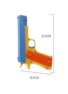 Pinovk Colt 1911 Toy Gun With 10 Colorful Soft Bullets Ejecting Magazine And Pull Back Action Blue  - Image 3