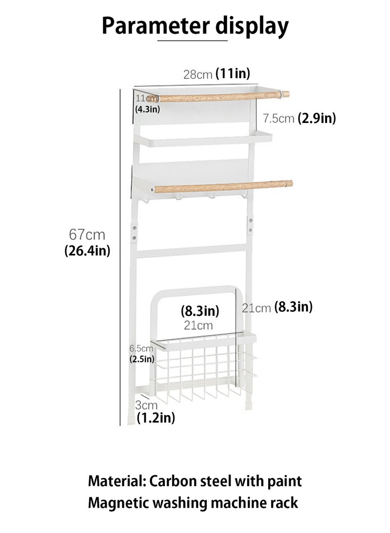 لوبيتيز المغناطيسي آلة الغسيل تخزين الرف ، رف التخزين ، حمام تخزين الرف ، وما إلى ذلك ، يوفر مساحة تخزين الرف وحدة مناسبة لأنّ غرفة الغسيل ، غرفة المعيشة ، غرفة المعيشة تخزين الرف وحدة . - Image 3