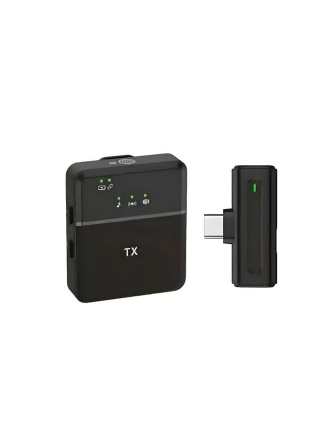 Generic Wireless Microphone Transmitters And Receiver With Noise Reduction For Recording Interview And Vlogging Type C And Iphone Port  - Image 1