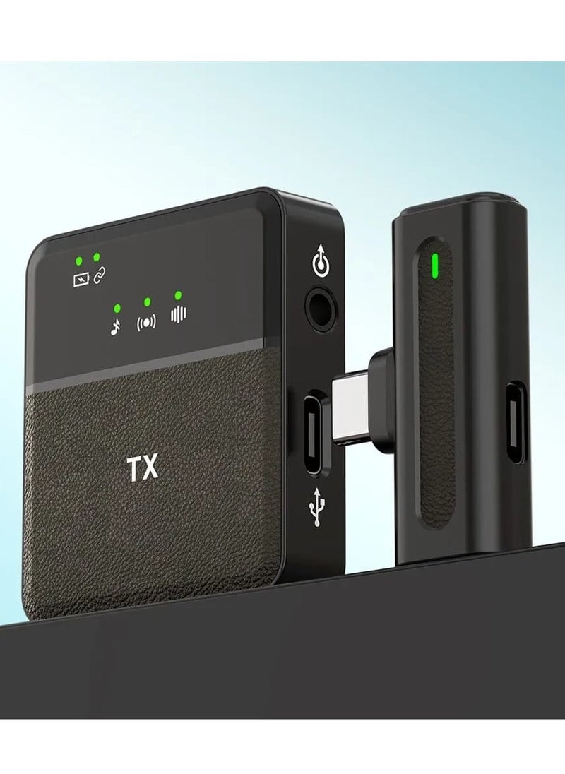 Generic Wireless Microphone Transmitters And Receiver With Noise Reduction For Recording Interview And Vlogging Type C And Iphone Port  - Image 3
