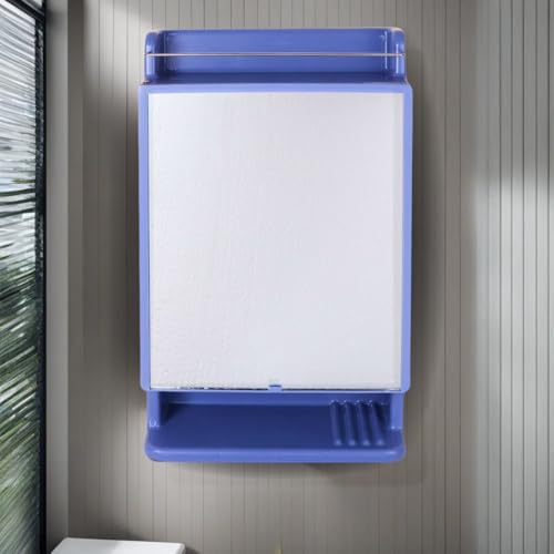 CIPLA PLAST Rich Look Bathroom Cabinet with Mirror | Storage Organiser | Strong Plastic Bathroom Shelves Wall Mounted | Bathroom Accessories| Mirror Cabinet- (Made in India) (Blue) - Image 5