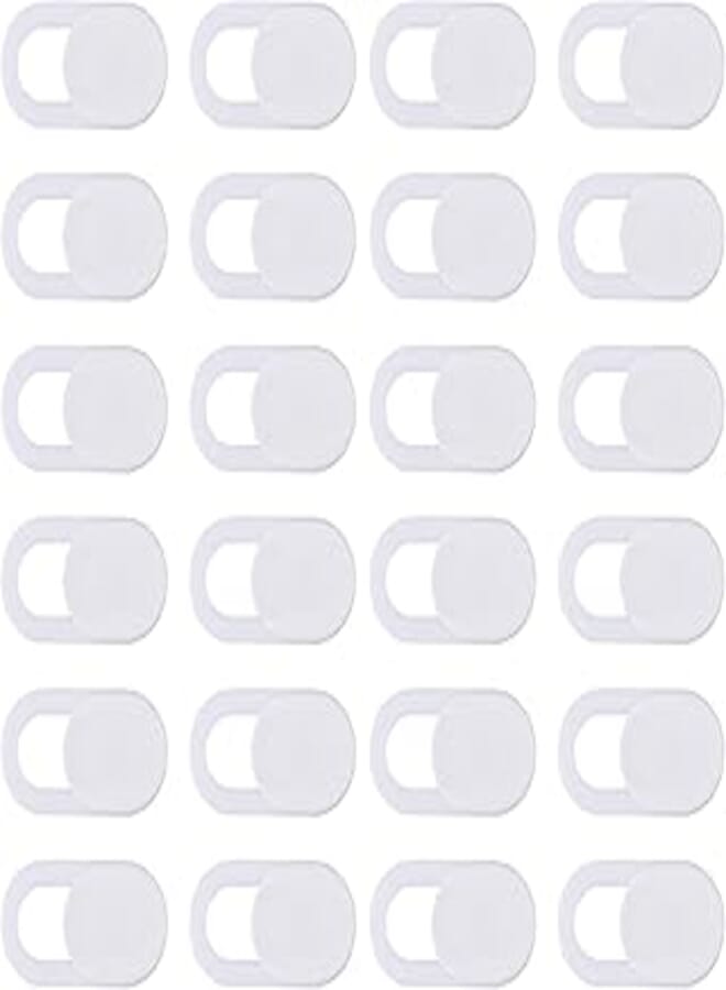 Xinzistar Camera Cover 24 PCS, Webcam Covers, Ultra-Thin Webcam Cover Slide for laptop, Desktop, Tablet and More Accessories, Protect Your Privacy and Security(White)
