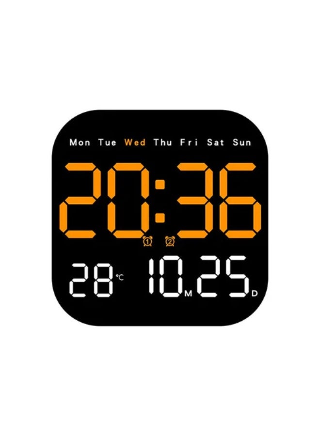 كروني ساعة كروني 6650 الإلكترونية متعددة الوظائف، ساعة حائط إلكترونية LED، ساعة طاولة معلقة وقائمة، ثنائية الاستخدام - Image 1