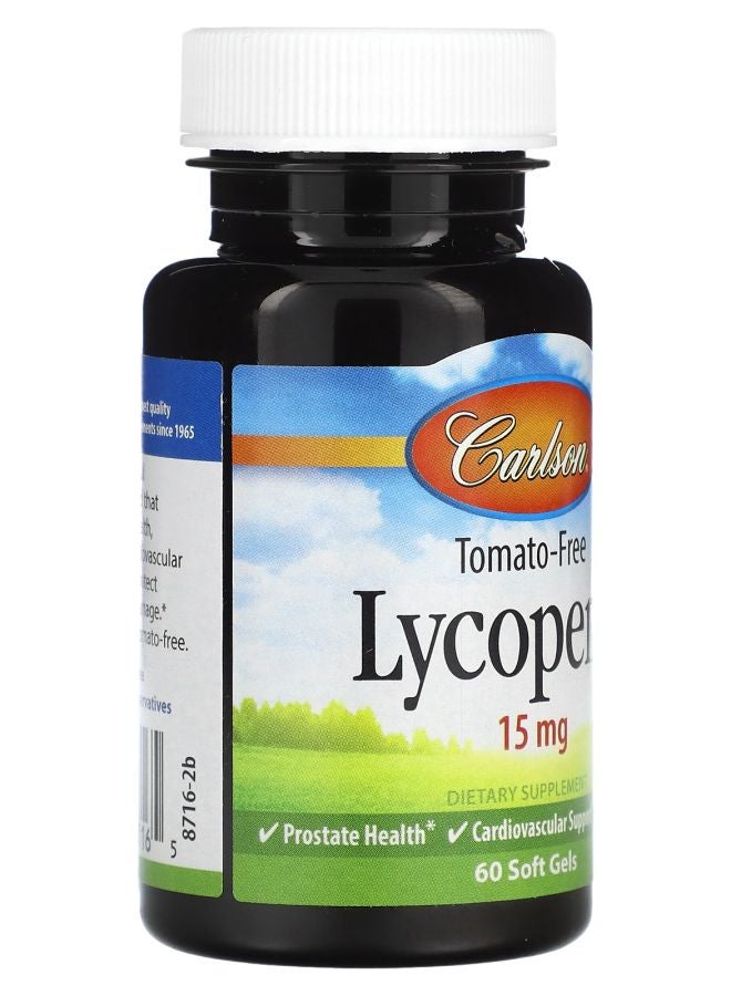 Carlson Tomato-Free Lycopene 15 mg 60 Soft Gels - Image 2